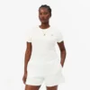 Slim fit-T-shirt i ribbad bomull för dam Slim fit-T-shirt i ribbad bomull för dam