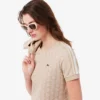 Slim fit-T-shirt med monogram för dam