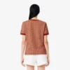 Slim fit-T-shirt med monogram för dam