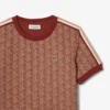 Slim fit-T-shirt med monogram för dam