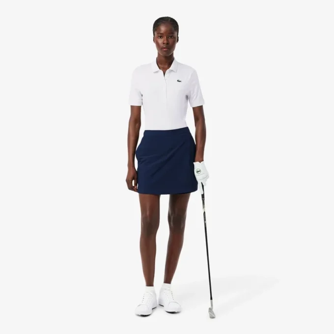 Slim Fit UV-skyddande stretchgolfpikétröja Slim Fit UV-skyddande stretchgolfpikétröja