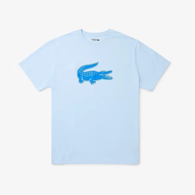 Sport-T-shirt för män i stor storlek med andningsbar logotyp