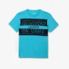 Sport-T-shirt i bomull med tryck för herr Sport-T-shirt i bomull med tryck för herr