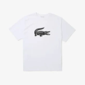Sport-T-shirt i stor storlek för män med andningsbar logotyp