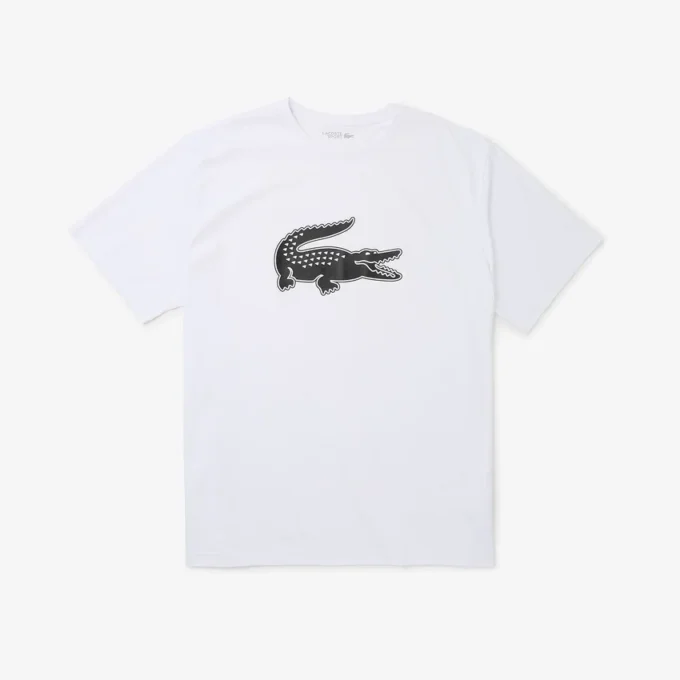 Sport-T-shirt i stor storlek för män med andningsbar logotyp