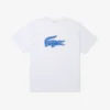 Sport-T-shirt i stor storlek för män med andningsbar logotyp