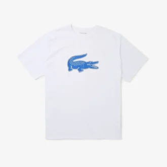 Sport-T-shirt i stor storlek för män med andningsbar logotyp