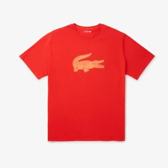 Sport-T-shirt i stor storlek för män med andningsbar logotyp