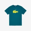 Sport-T-shirt i stor storlek för män med andningsbar logotyp