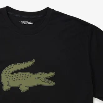 Sport-T-shirt i stor storlek för män med andningsbar logotyp