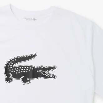 Sport-T-shirt i stor storlek för män med andningsbar logotyp