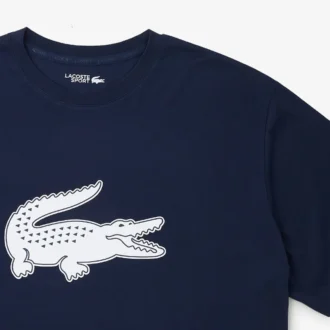 Sport-T-shirt i stor storlek för män med andningsbar logotyp