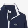 Sportig interlock-pikétröja med dragkedja Sportig interlock-pikétröja med dragkedja