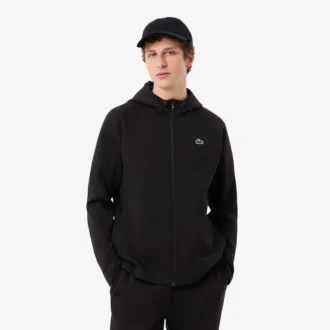 Sportig stretchig hoodie med dragkedja