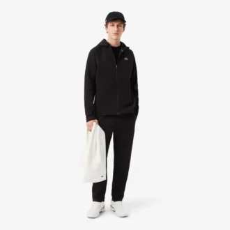 Sportig stretchig hoodie med dragkedja
