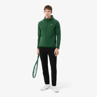 Sportig stretchig hoodie med dragkedja