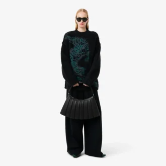 Stor läderväska i Lenglen-stil