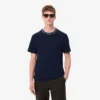 Stretch-T-shirt med randig krage i piqué för herr Stretch-T-shirt med randig krage i piqué för herr