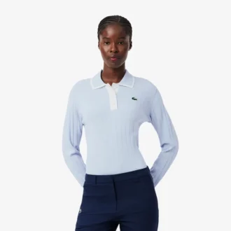 Stretchig golftröja med polokrage för dam