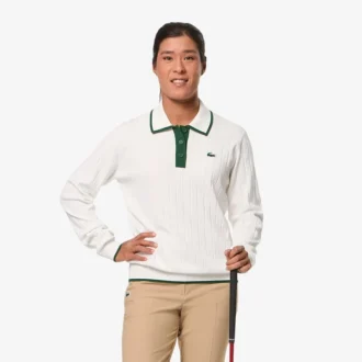 Stretchig golftröja med polokrage för dam