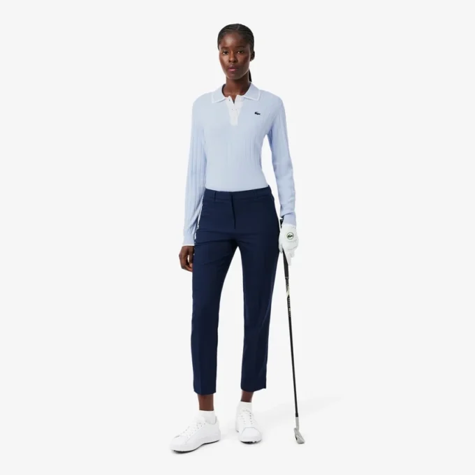 Stretchig golftröja med polokrage för dam Stretchig golftröja med polokrage för dam
