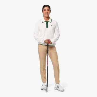 Stretchig golftröja med polokrage för dam