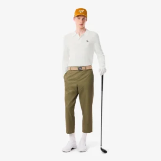 Stretchig golftröja med polokrage för herr