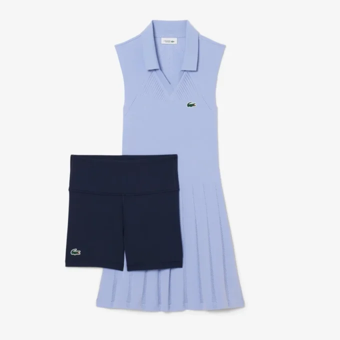 Stretchig tennisklänning och shorts för dam
