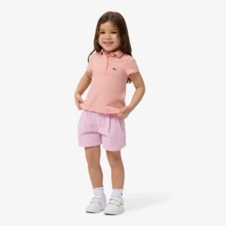 Stretchiga oxfordrandiga bermudashorts