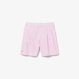 Stretchiga oxfordrandiga bermudashorts