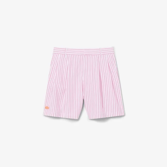 Stretchiga oxfordrandiga bermudashorts Stretchiga oxfordrandiga bermudashorts