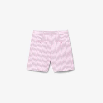 Stretchiga oxfordrandiga bermudashorts