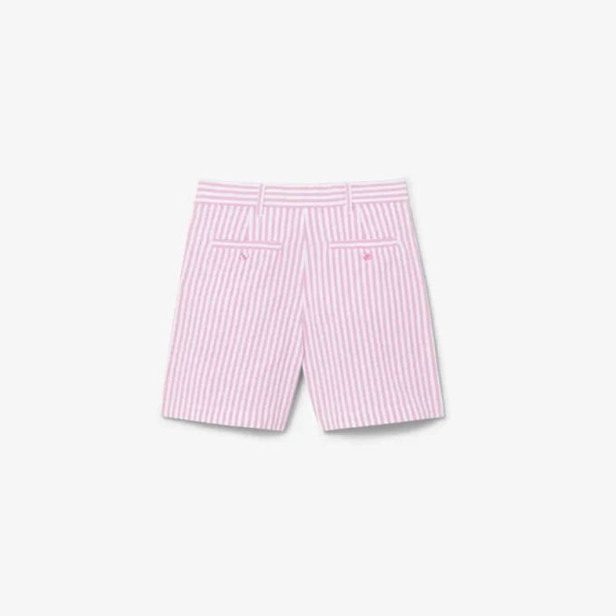 Stretchiga oxfordrandiga bermudashorts Stretchiga oxfordrandiga bermudashorts