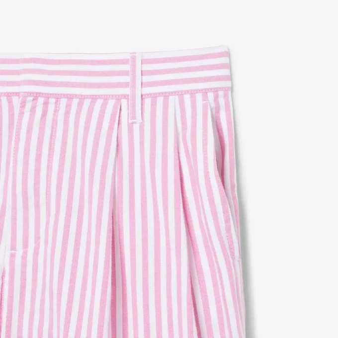 Stretchiga oxfordrandiga bermudashorts Stretchiga oxfordrandiga bermudashorts