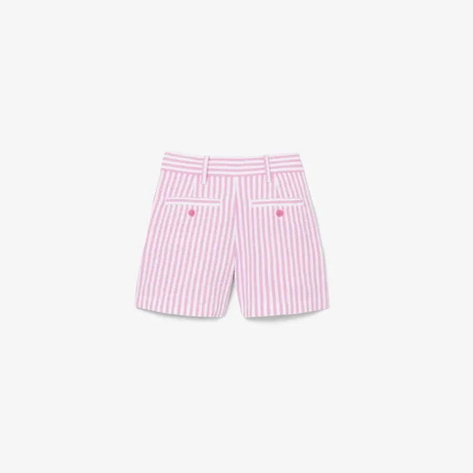 Stretchiga oxfordrandiga bermudashorts Stretchiga oxfordrandiga bermudashorts