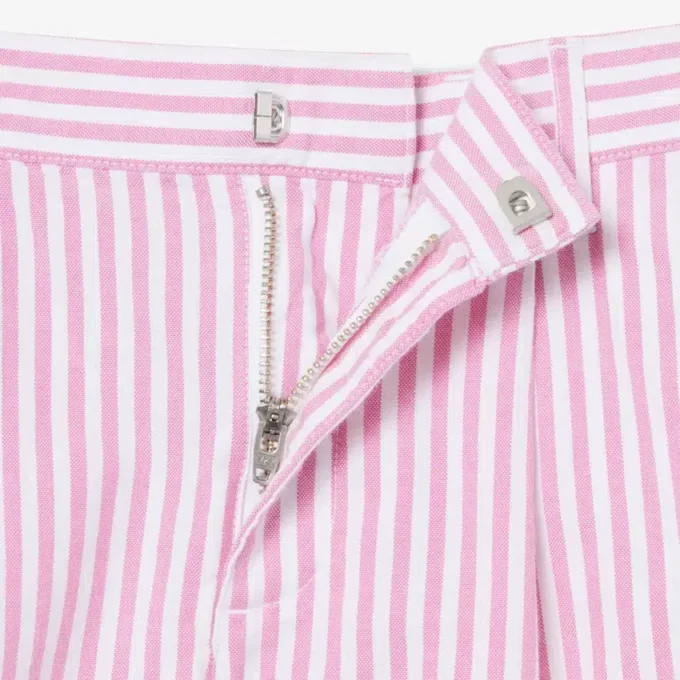 Stretchiga oxfordrandiga bermudashorts Stretchiga oxfordrandiga bermudashorts