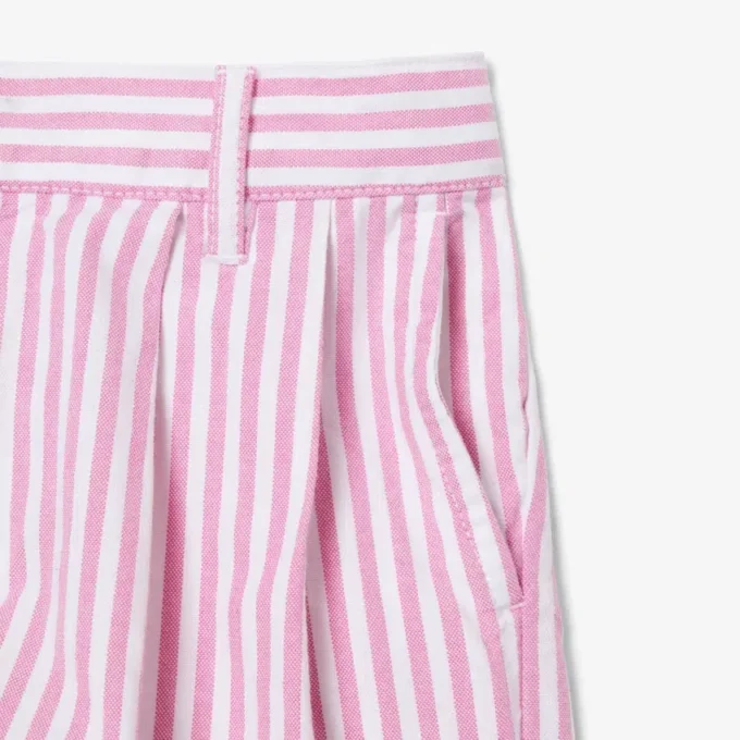 Stretchiga oxfordrandiga bermudashorts Stretchiga oxfordrandiga bermudashorts