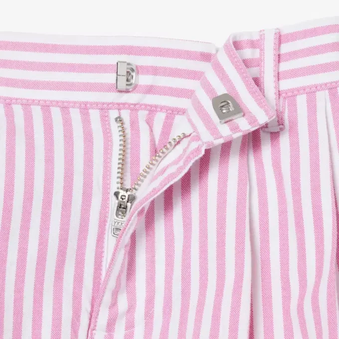 Stretchiga oxfordrandiga bermudashorts Stretchiga oxfordrandiga bermudashorts