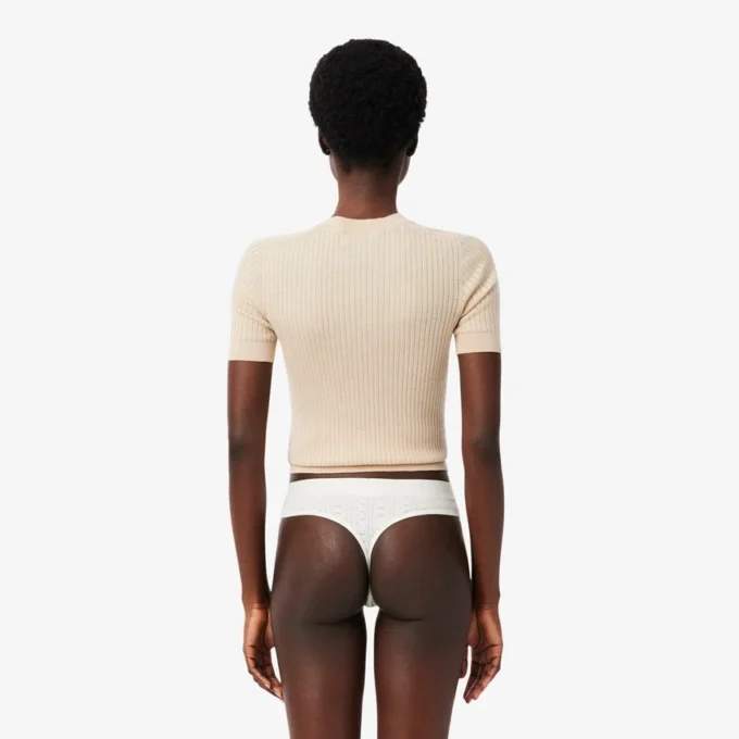 Stretchiga stringtrosor i pointelle Stretchiga stringtrosor i pointelle