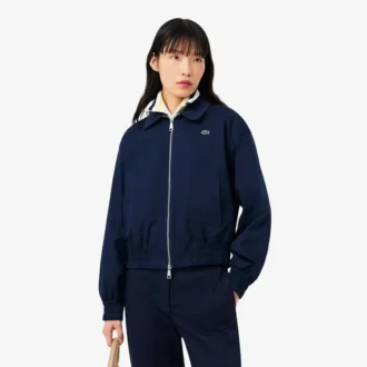 Stretchjacka med dubbel krage för dam