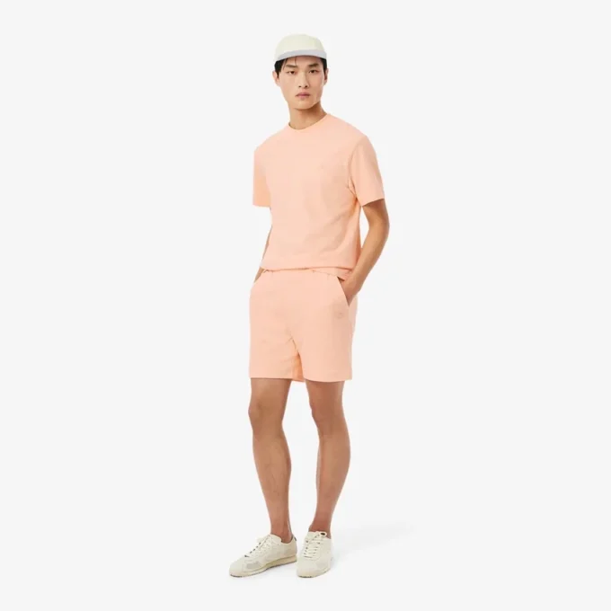 Strukturerade jersey-shorts