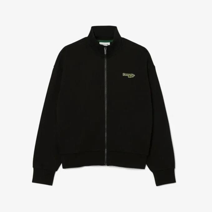 Sweatshirt med dragkedja och logo i avslappnad passform Sweatshirt med dragkedja och logo i avslappnad passform