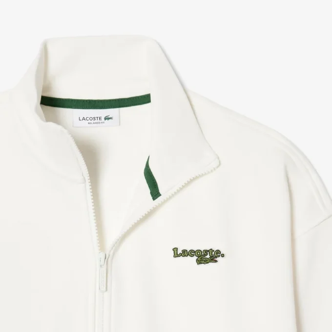Sweatshirt med dragkedja och logo i avslappnad passform Sweatshirt med dragkedja och logo i avslappnad passform