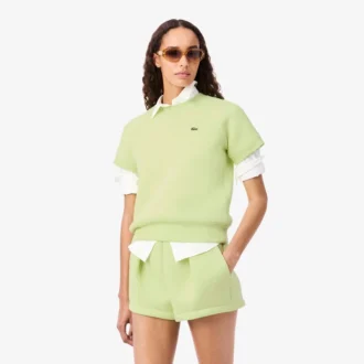Sweatshirt med kort ärm och normal passform