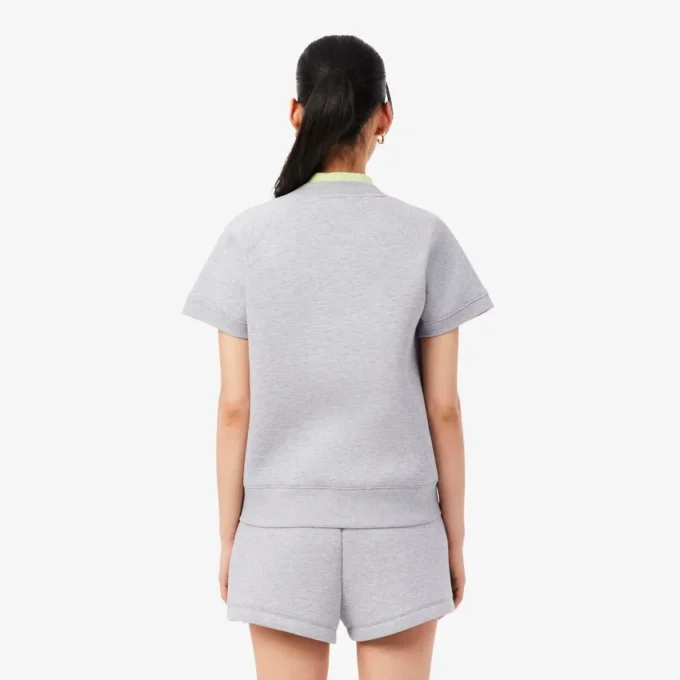 Sweatshirt med kort ärm och normal passform