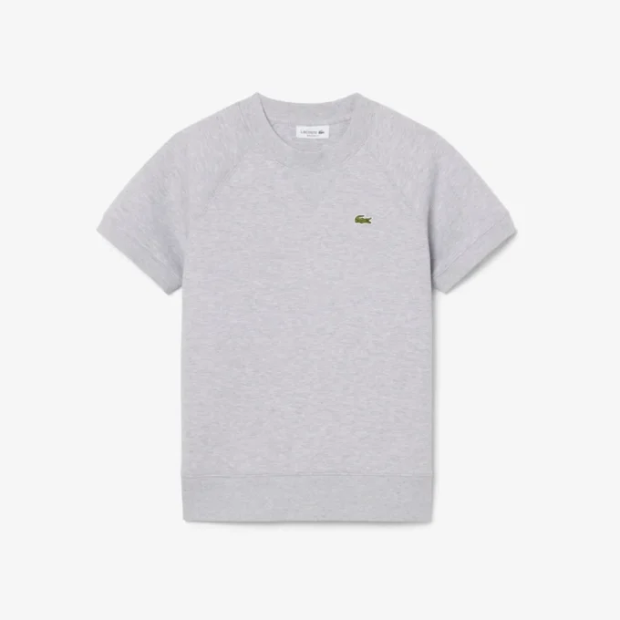 Sweatshirt med kort ärm och normal passform