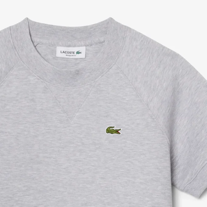 Sweatshirt med kort ärm och normal passform