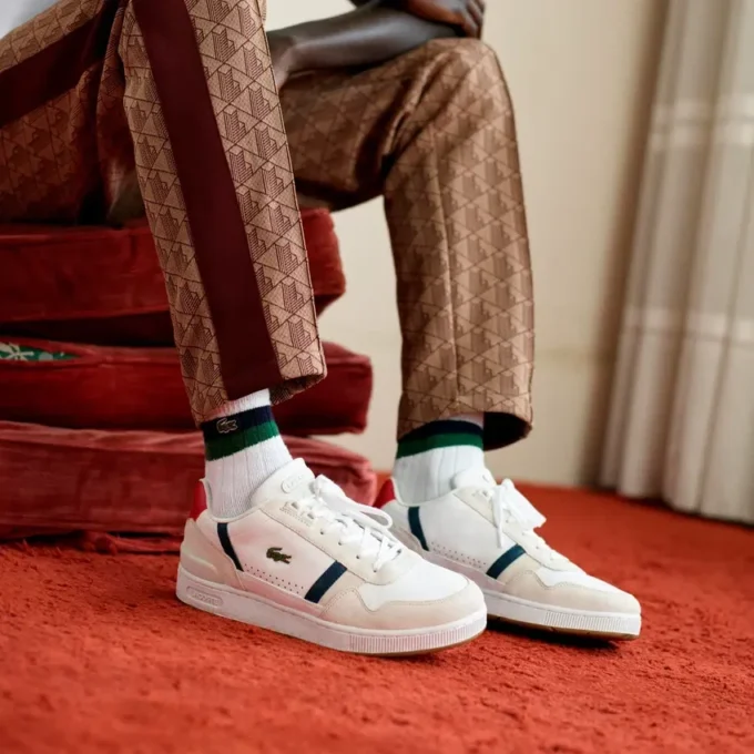 T-Clip-Sneakers i läder för herr T-Clip-Sneakers i läder för herr