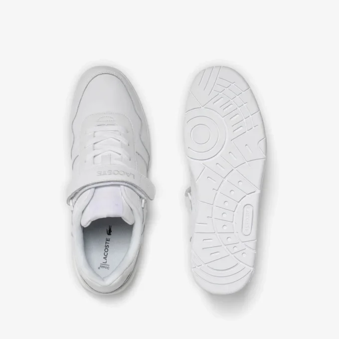 T-Clip-Sneakers i läder med kardborreband för herr