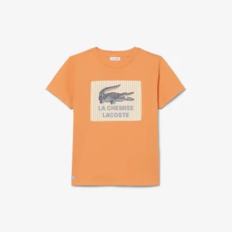 T-shirt i bomull med emblem